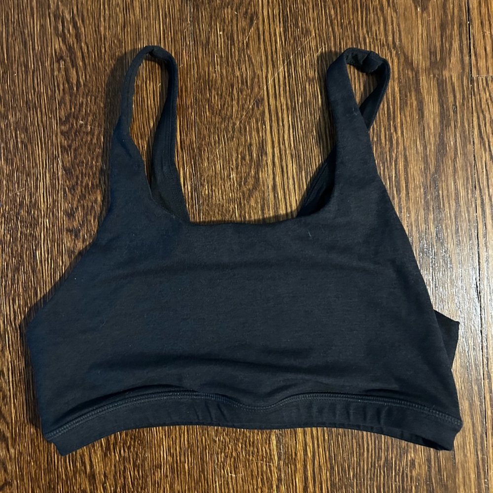 Fleo Celine Sports Bra - Heather Black, Size Medium